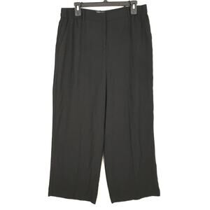 Modern Works Pants Womens Size 12 Chino‎ Crop Wide Leg Baggy Trouser Church Goth